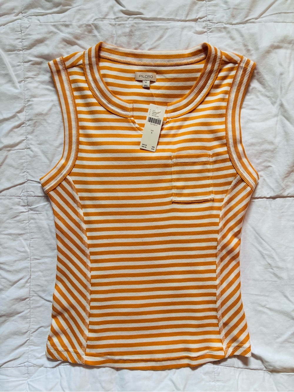 Pilcro Seamed Muscle Tank - Picture 2 of 8